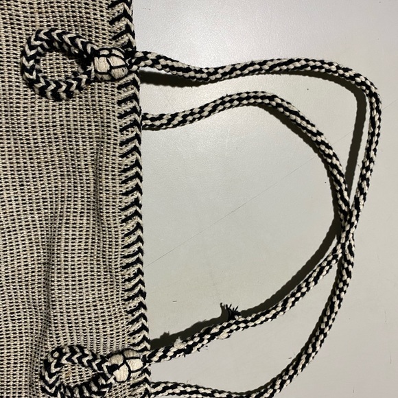 Tote Bag xl Jute Cotton with Pockets - Picture 3 of 4